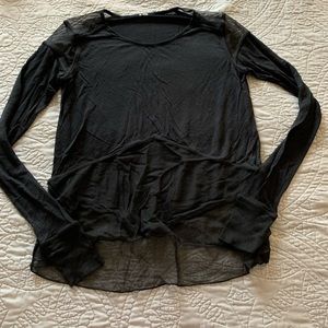 Alo Yoga Mesh Long Sleeve Top